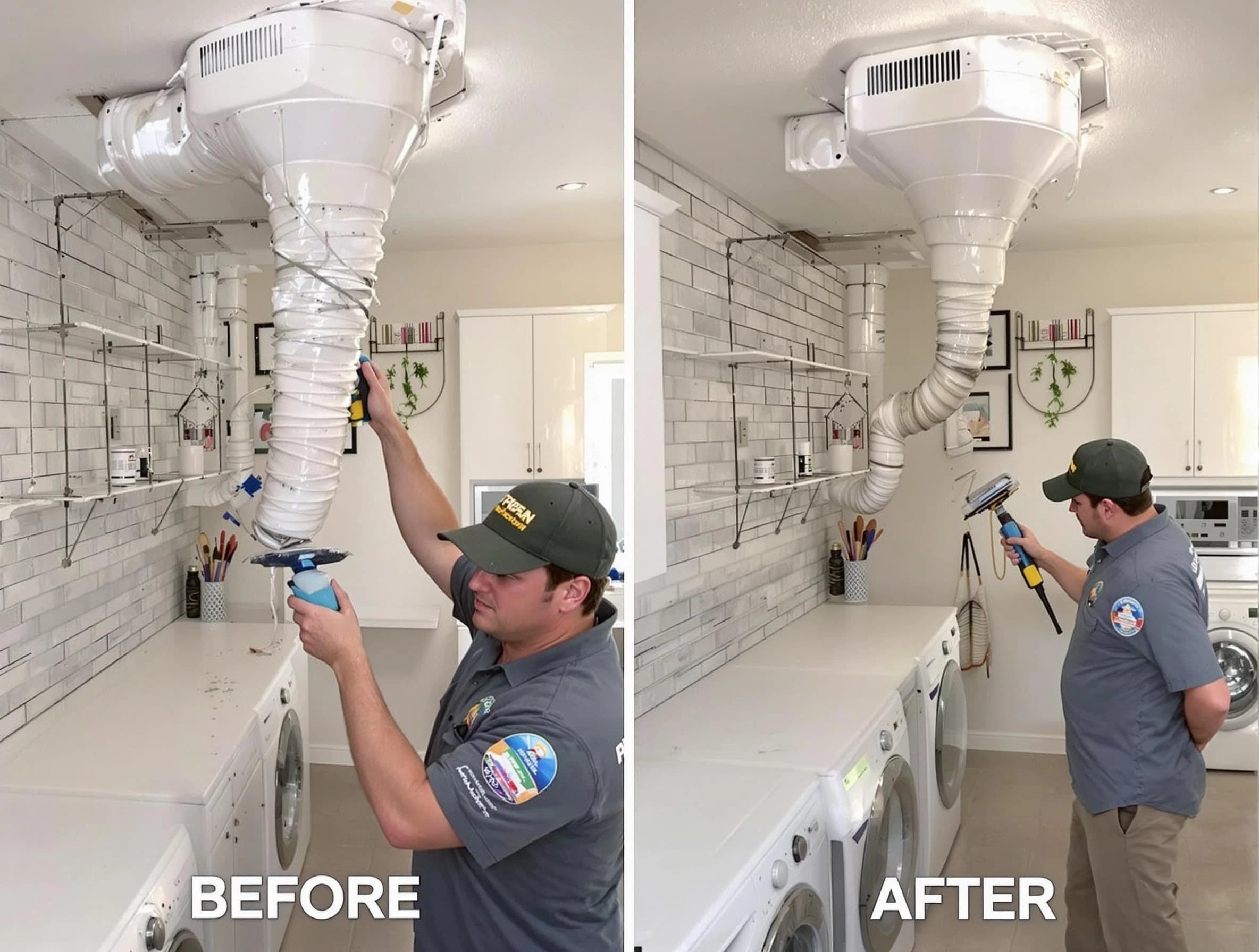Professional dryer exhaust vent cleaning by Sun City Dryer Vent Cleaning in Sun City