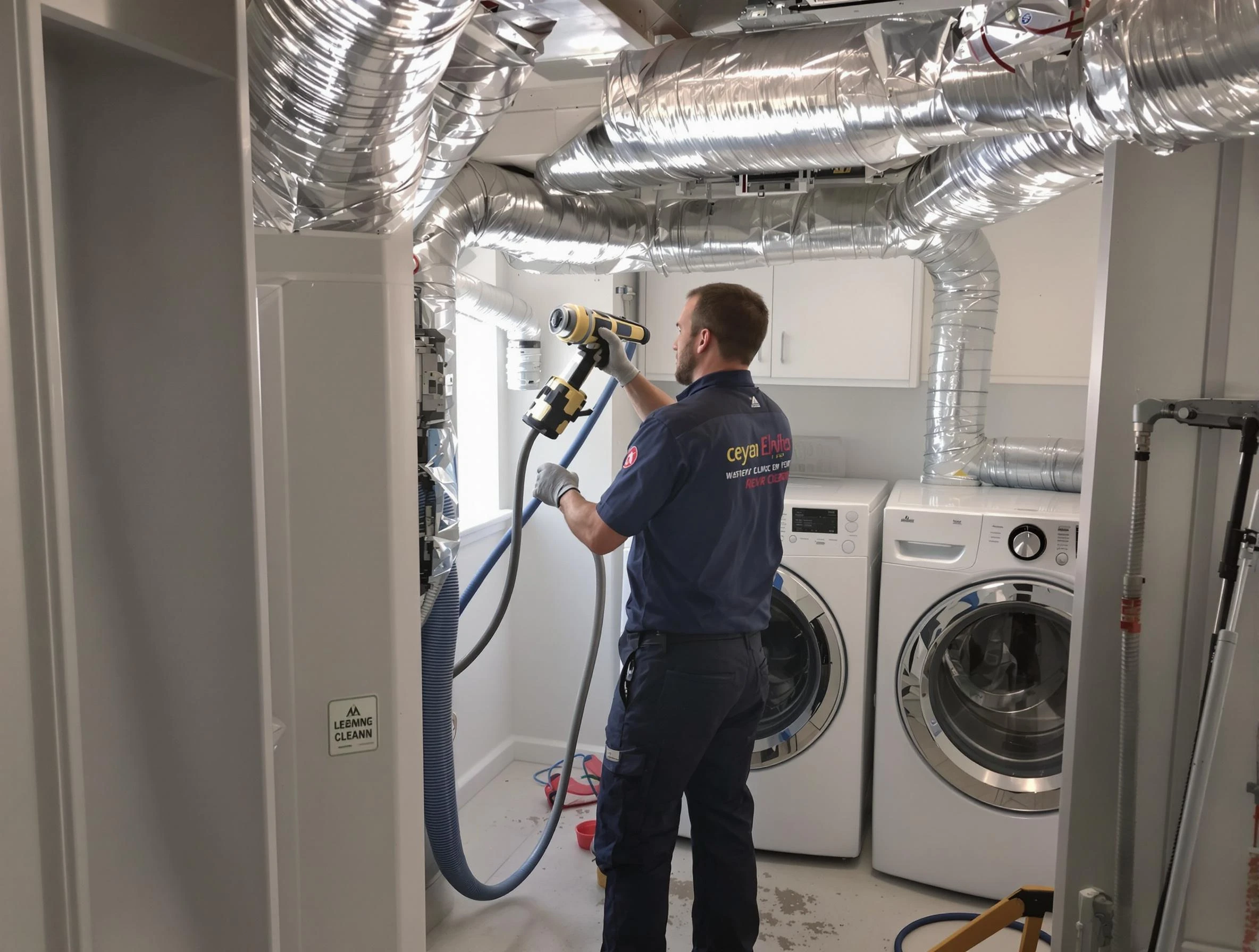 Sun City Dryer Vent Cleaning specialist using advanced equipment for thorough duct cleaning in Sun City