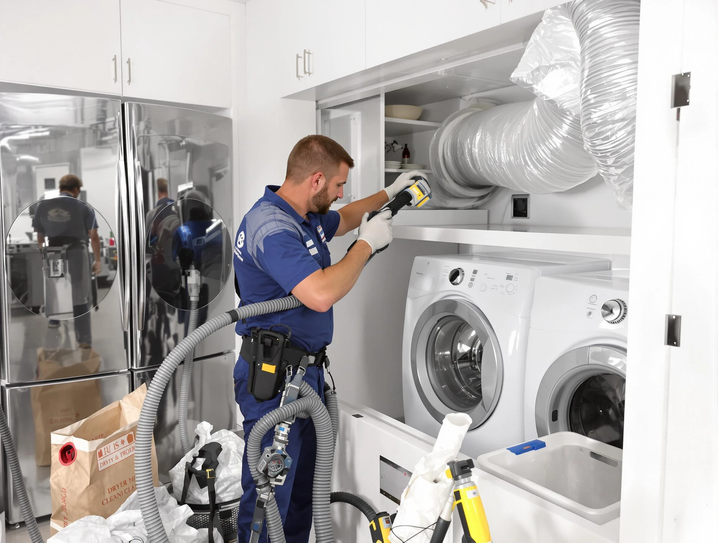 Professional duct cleaning by Sun City Dryer Vent Cleaning in Sun City