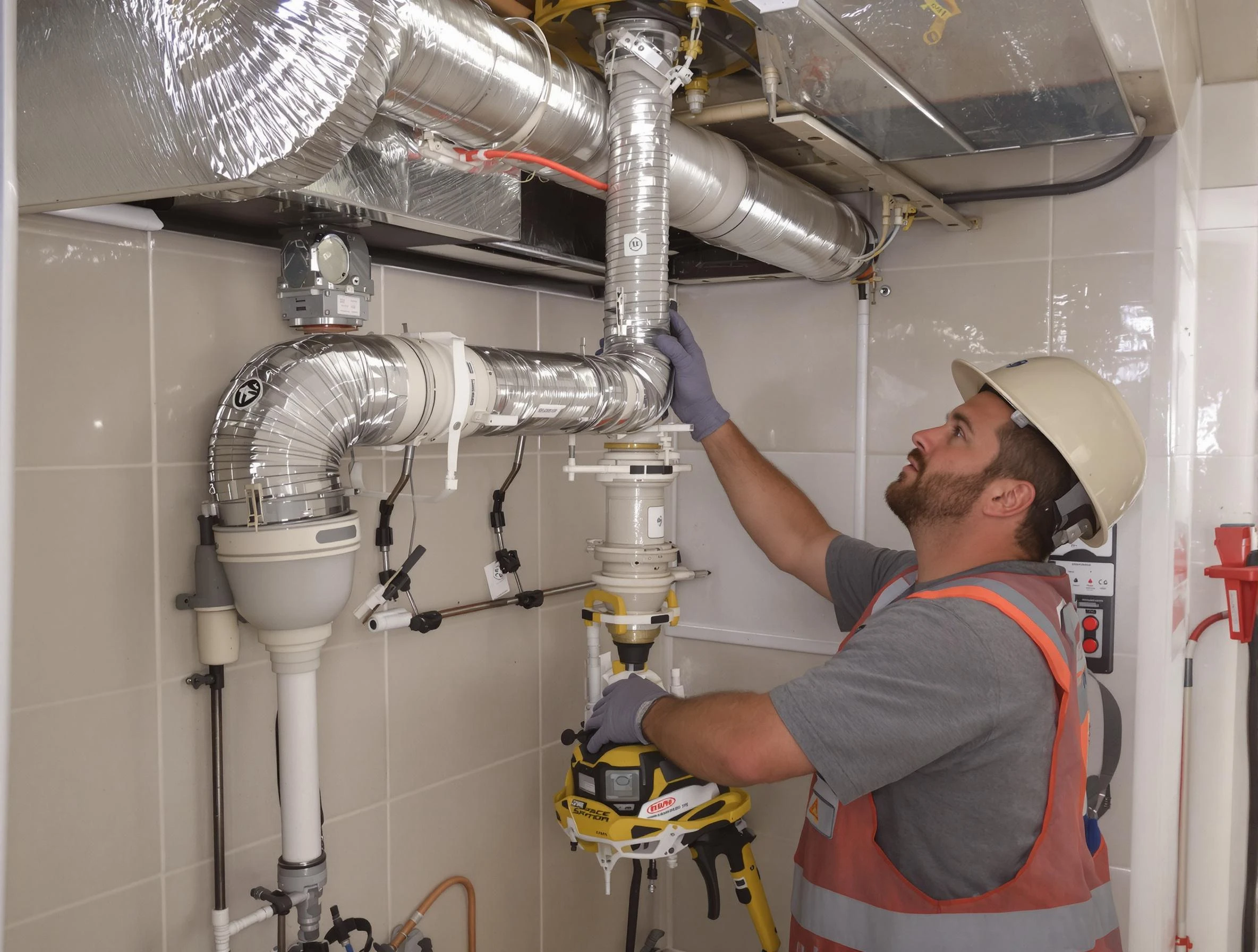 Sun City Dryer Vent Cleaning expert performing professional dryer vent repair and installation in Sun City